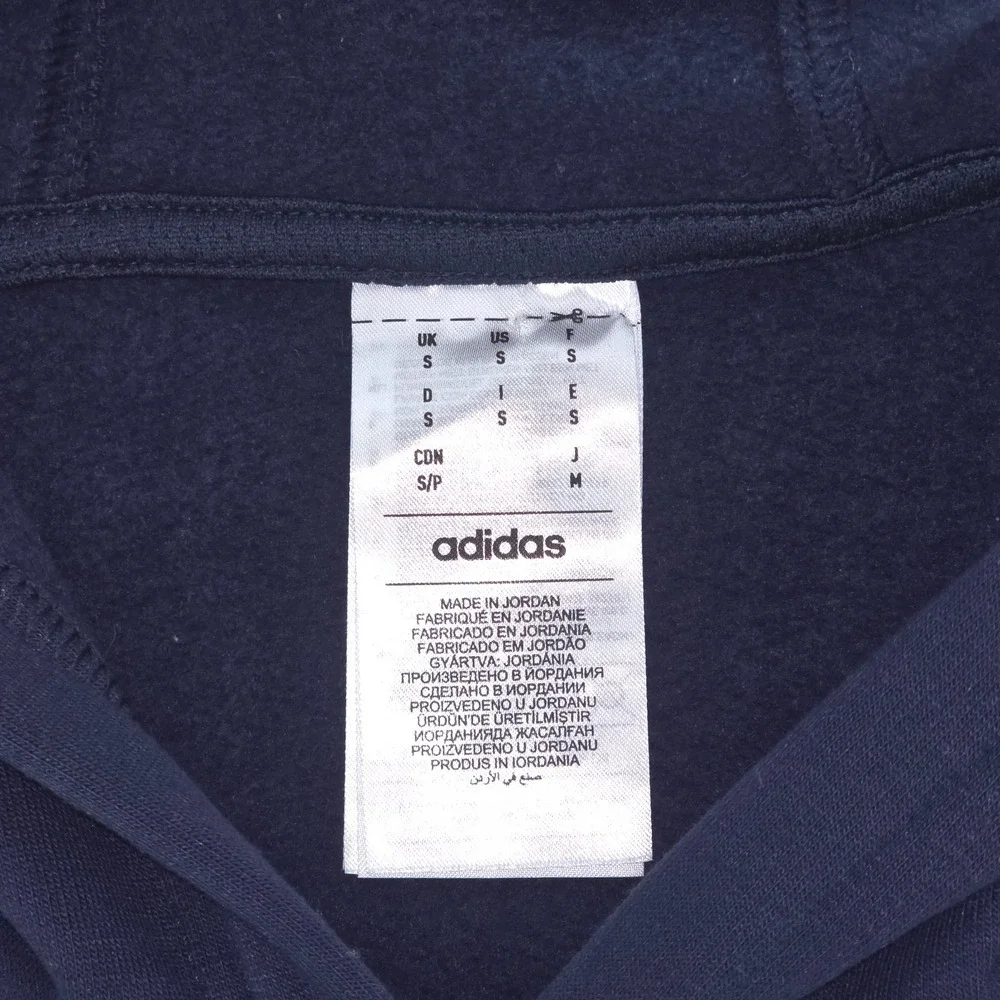Adidas Fleece Pocket Hoodie Men Small Aurink Blue Pullover Activewear Athleisure